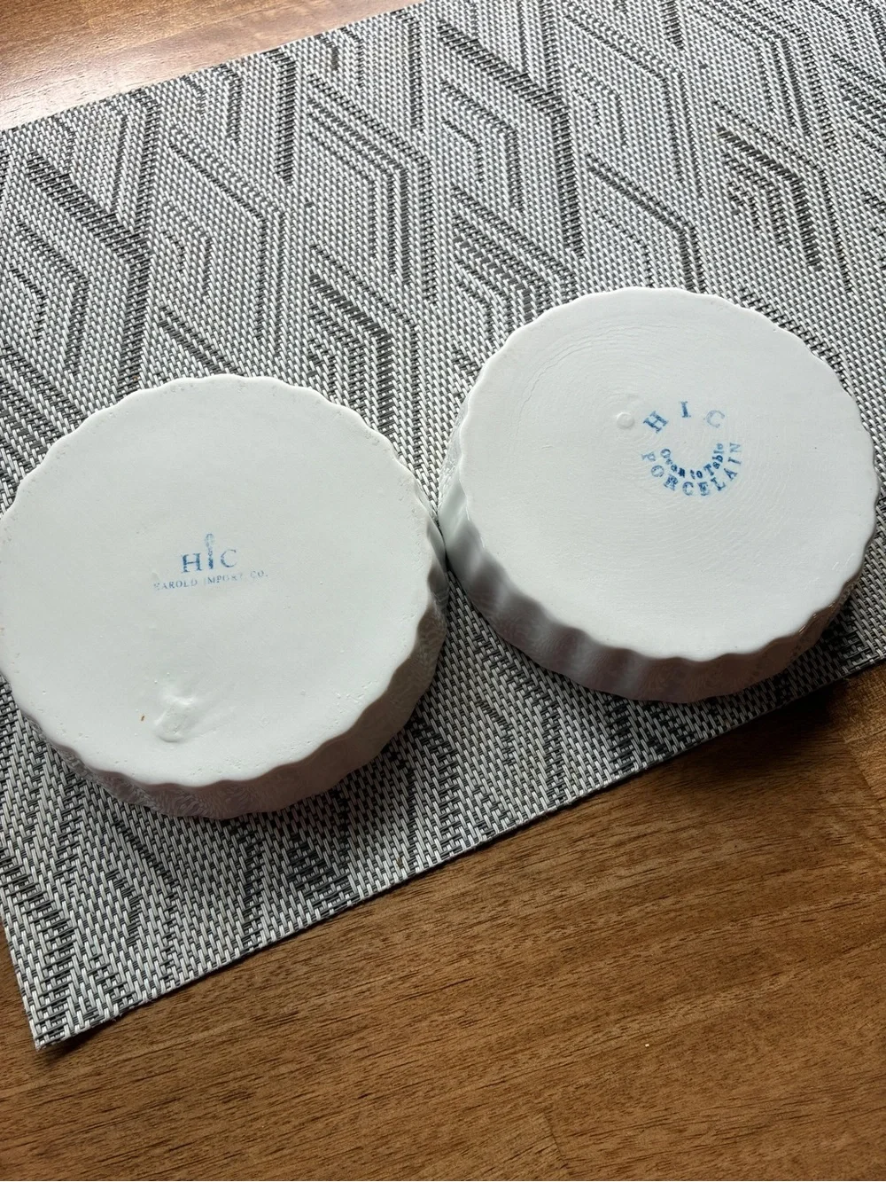 Set of 2 HIC Fine China 5